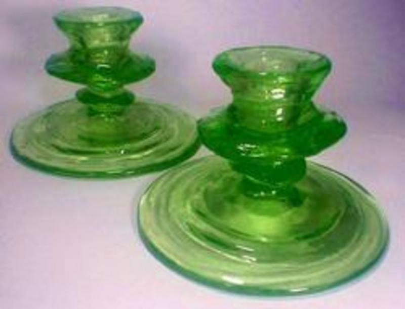 Consolidated Catalonian Emerald Candlesticks