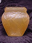 Consolidated Glass Chickadee Vase - Honey