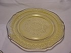 Patrician Spoke Luncheon Plate - Amber