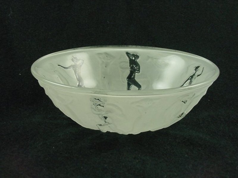 Consolidated Dancing Nymphs Berry Bowl - Rare Finish