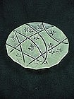 Consolidated Line 700 Bread Plate - Green Ceramic