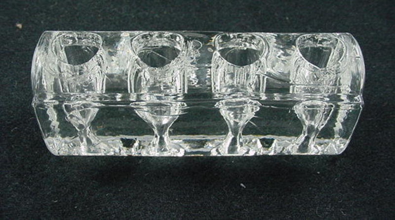 Consolidated Glass Olives Vase - French Crystal