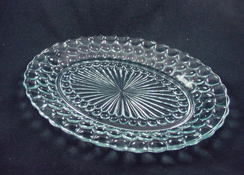 Bubble Sapphire Blue Serving Platter