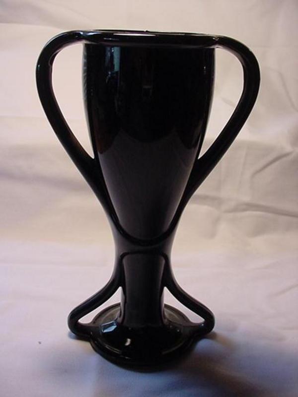Fostoria Tut Vase - Black