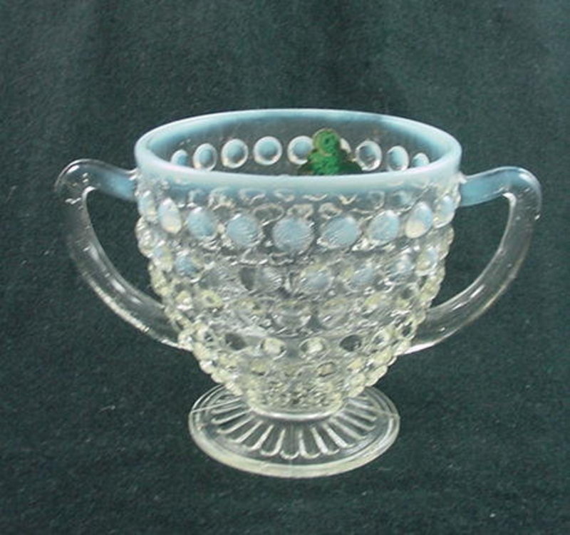 Moonstone Sugar Bowl with Label