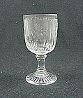 Iris & Herringbone Wine Goblet - Crystal