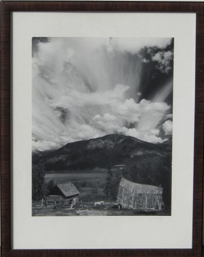 ROBERT WERLING Thunderstorm Photograph Signed