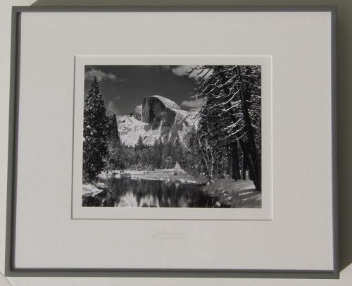 Ansel Adams Half Dome Winter Yosemite National Park 1938