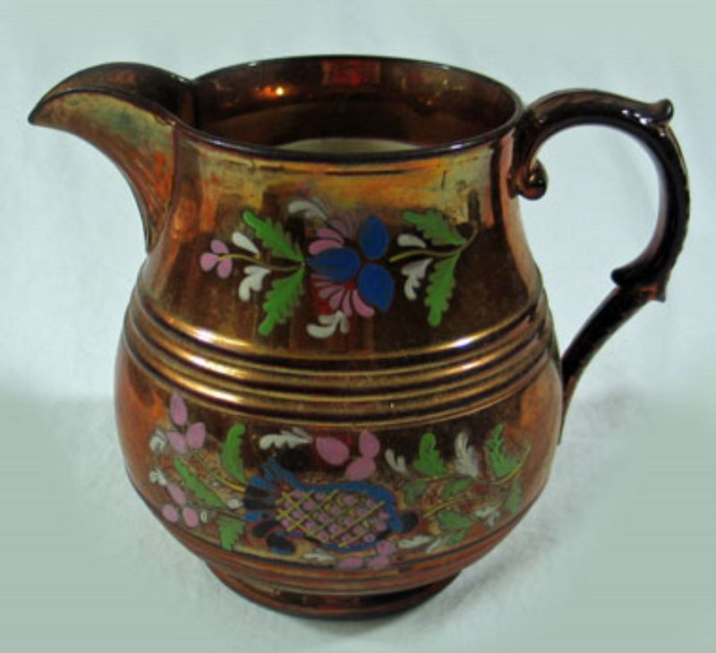 Copper Luster Pitcher