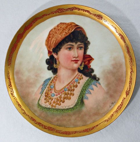 Limoges Portrait Plate - Ruth