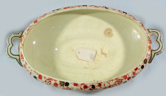 Oriental Ivory Vegetable Dish with Cover