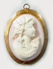 Shell Cameo Brooch