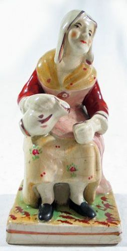 Staffordshire Figure of Cobbler Woman