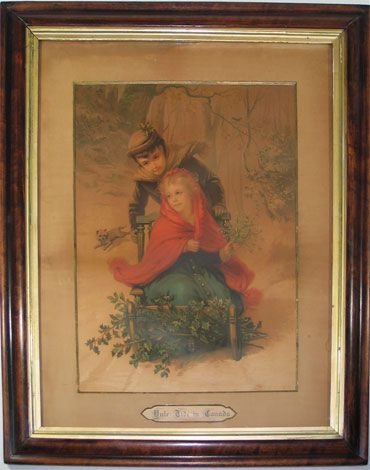 Yule Tide in Canada Chromolithograph