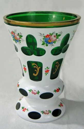 Bohemian Case Glass Vase
