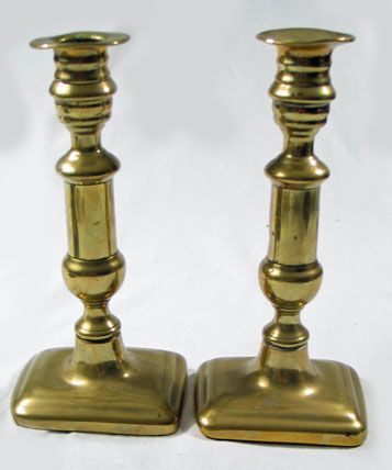 Brass Candlestick Pair