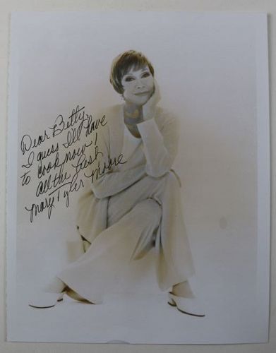 Mary Tyler Moore Autographed Photograph