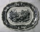 American Historical Staffordshire Platter, Clews Virginia, c. 1820