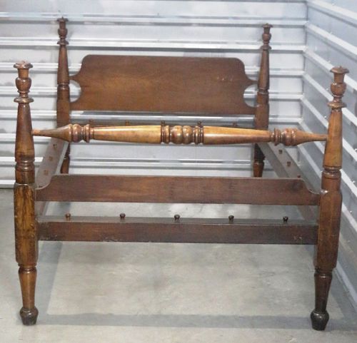 Antique American Cherry 4 Post Rope Bedframe
