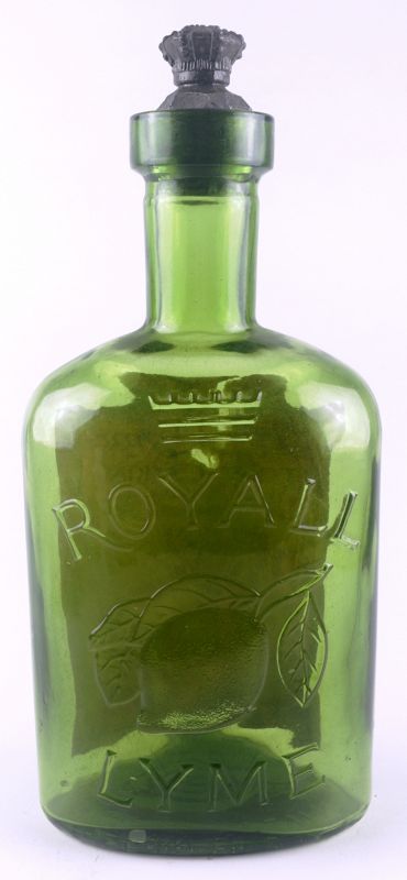 1960s Royall Lyme Toilet Lotion Counter Display / Tester Bottle With C