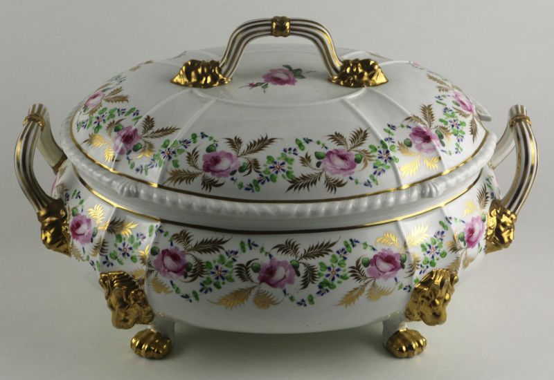 Antique English Porcelain Tureen by Derby