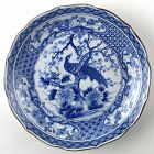 Late 20th Century Blue and White Plate in the Style of Japanese Arita