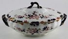 Antique Semi-Porcelain Tureen in the Millais Pattern by S Hancock & So
