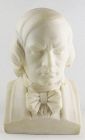 Antique Alabaster Bust of Robert Schumann
