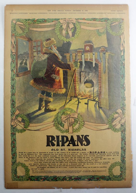 1899 New York Herald Christmas Ad for RIPANS