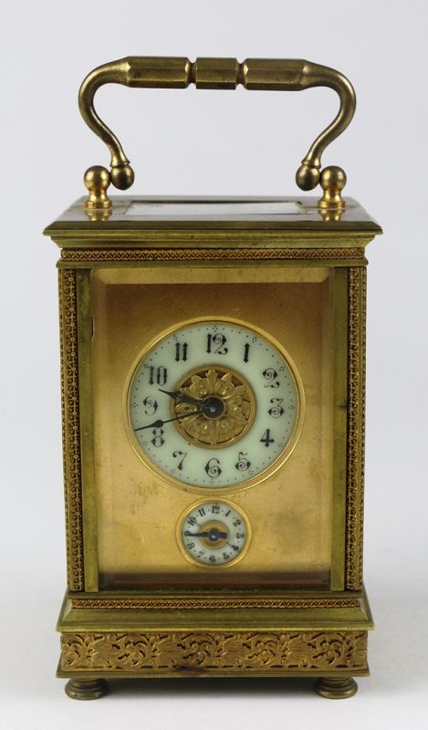 Antique French Brass Carriage Clock