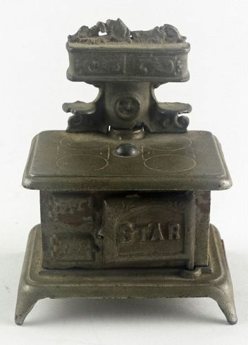 Antique Star Brand Cast Iron Toy Stove