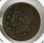 1849 Braided Hair Large Cent