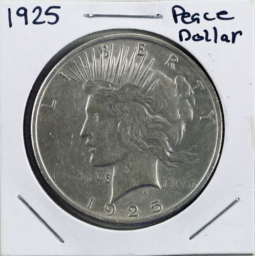 1925 Peace Dollar, Philadelphia, AU53