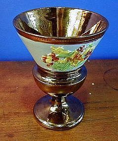 English Copper Lustre Goblet, c. 1830