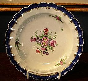 English Worcester Porcelain Plate, c. 1770
