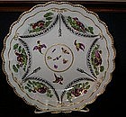 English Worcester Porcelain Deep Plate, c. 1770