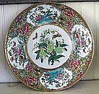 Chinese Export Rose Canton Plate, c. 1830
