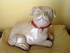 JAPANESE CERAMIC DOG 1874 SIGNED