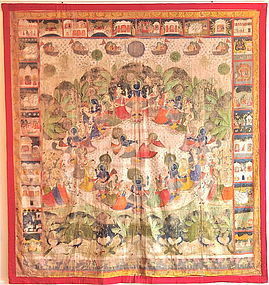 INDIAN PICHHAVI PAINTING 19TH CENTURY