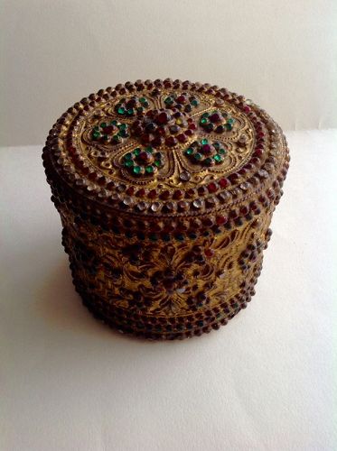 BURMESE LACQUER BETEL CONTAINER