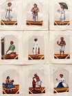 INDIAN  19th cent PAINTINGS Set of 9