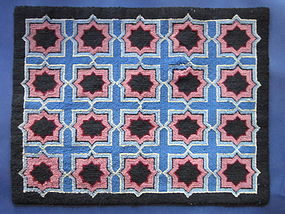 Geometric Hooked Rug