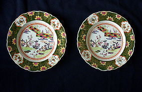 A pair of Mason's Patent Ironstone China plates