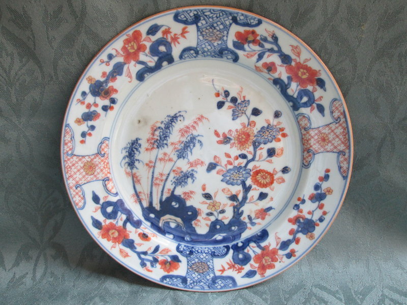 Polychrome Chinese export plate 18th century