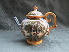 Castelli Maiolica teapot Italian c.1750