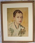 Barnard, Elinor.  Amer. 20th c. portrait young man