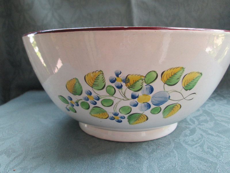 Staffordshire punch bowl with excellent decoration c. 1820