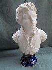 Sevres biscuit porcelain Sevres bust of J. A. Viala c. 1878.