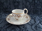 Furstenberg porcelain cup and saucer early 19th century