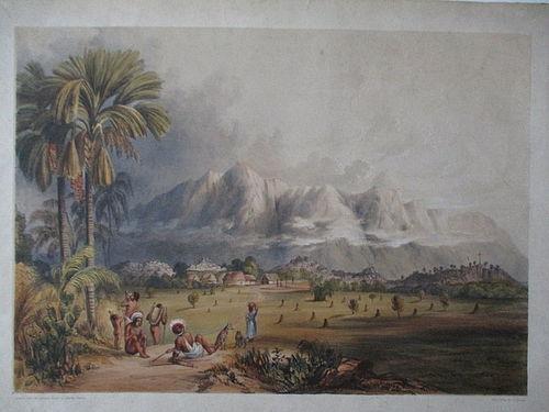 Lithograph Esmeralda on the Orinoco published London 1841